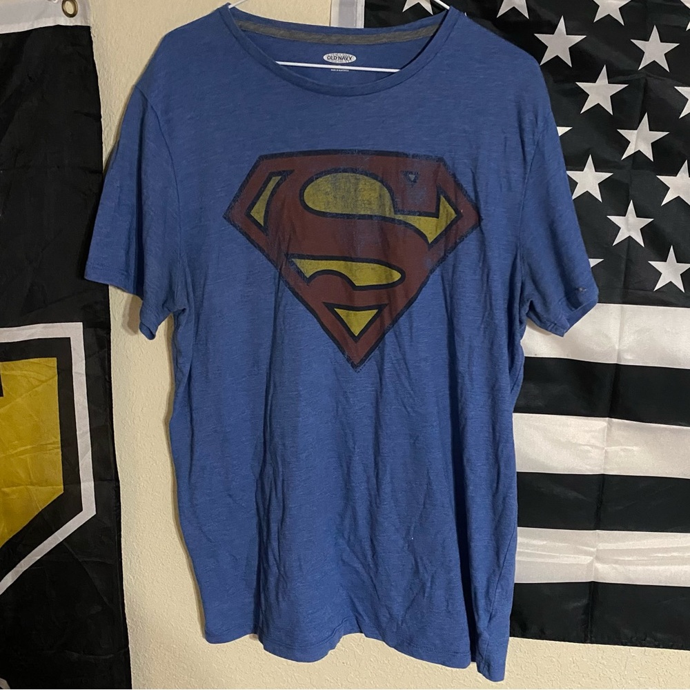 Superman XL Old Navy Worn Tee